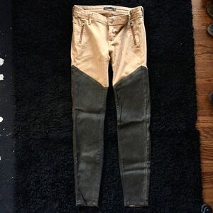 $210 Fidelity brown skinny stretch jeans Size 26
